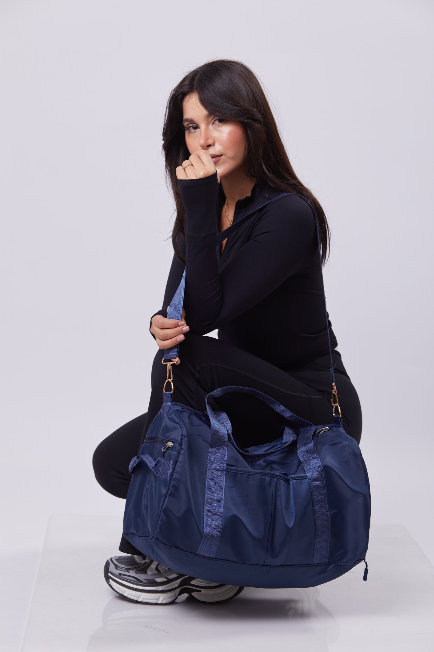 Fiona Gym Bag - Navy Blue