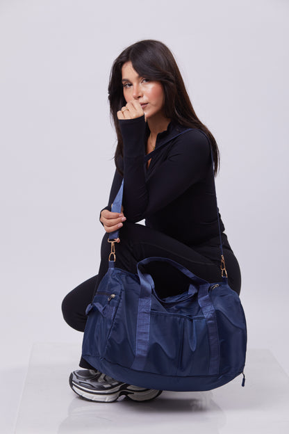 Fiona Gym Bag - Navy Blue
