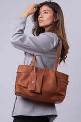 Evie Bag - Suede Havane