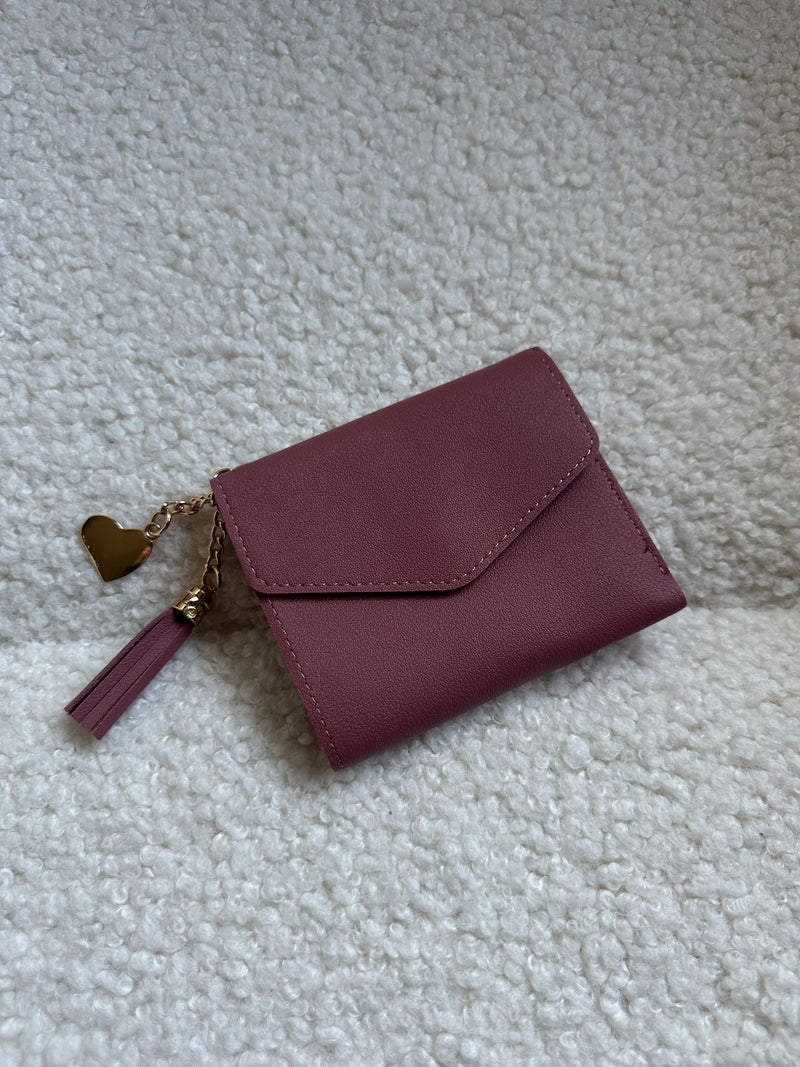 Heart Small Wallet - Purple