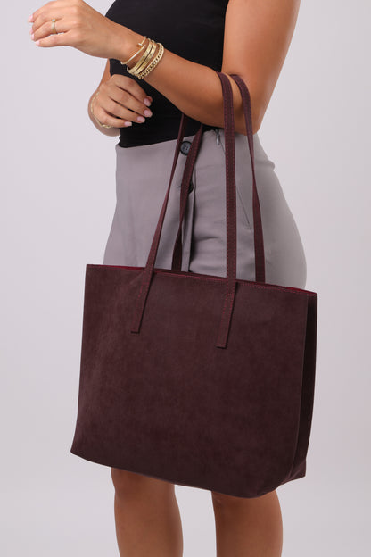 Abigail Bag - Suede Burgundy