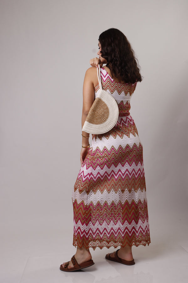 Kai Clutch - White & Tan