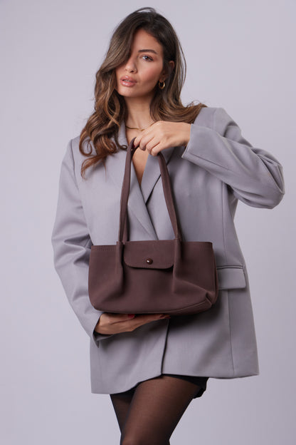 Talia Bag - Suede Brown
