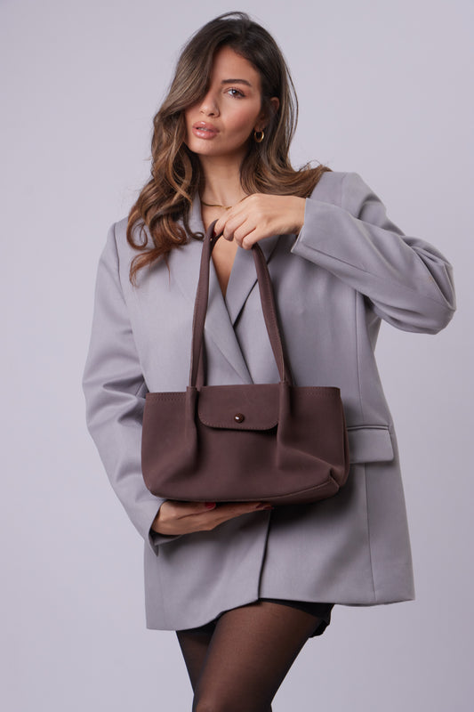 Talia Bag - Suede Brown