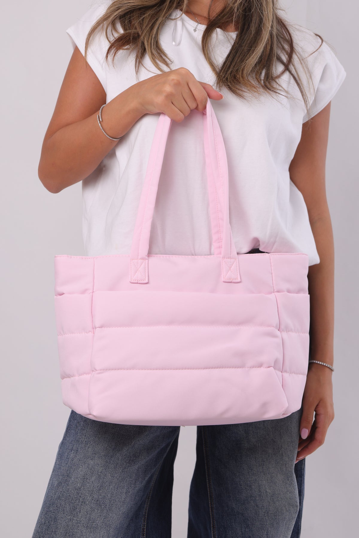 Poppy Puffer Bag - Rose