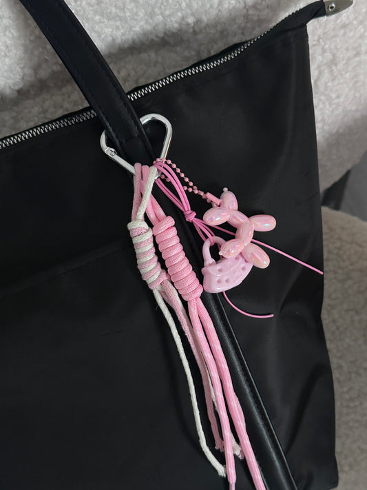 Pink Bag Charm