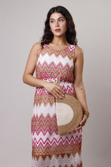 Kai Clutch - Tan & white