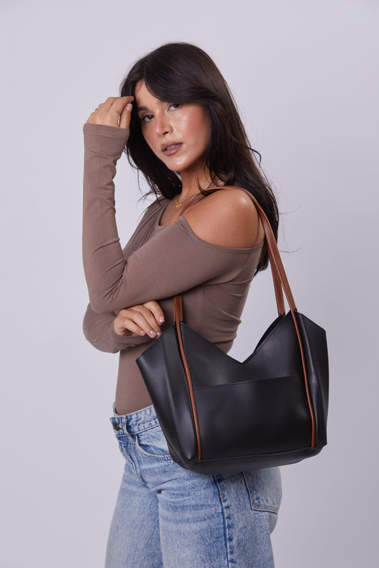 Molly Bag - Black & Havane