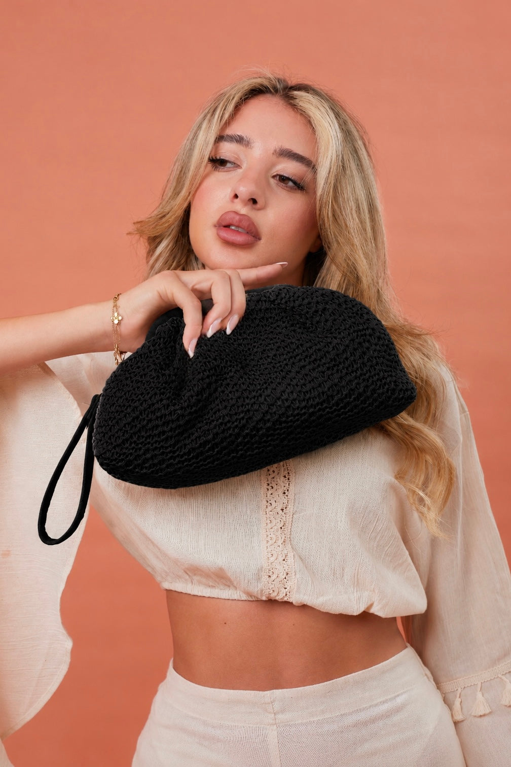 Shelly Clutch - Black