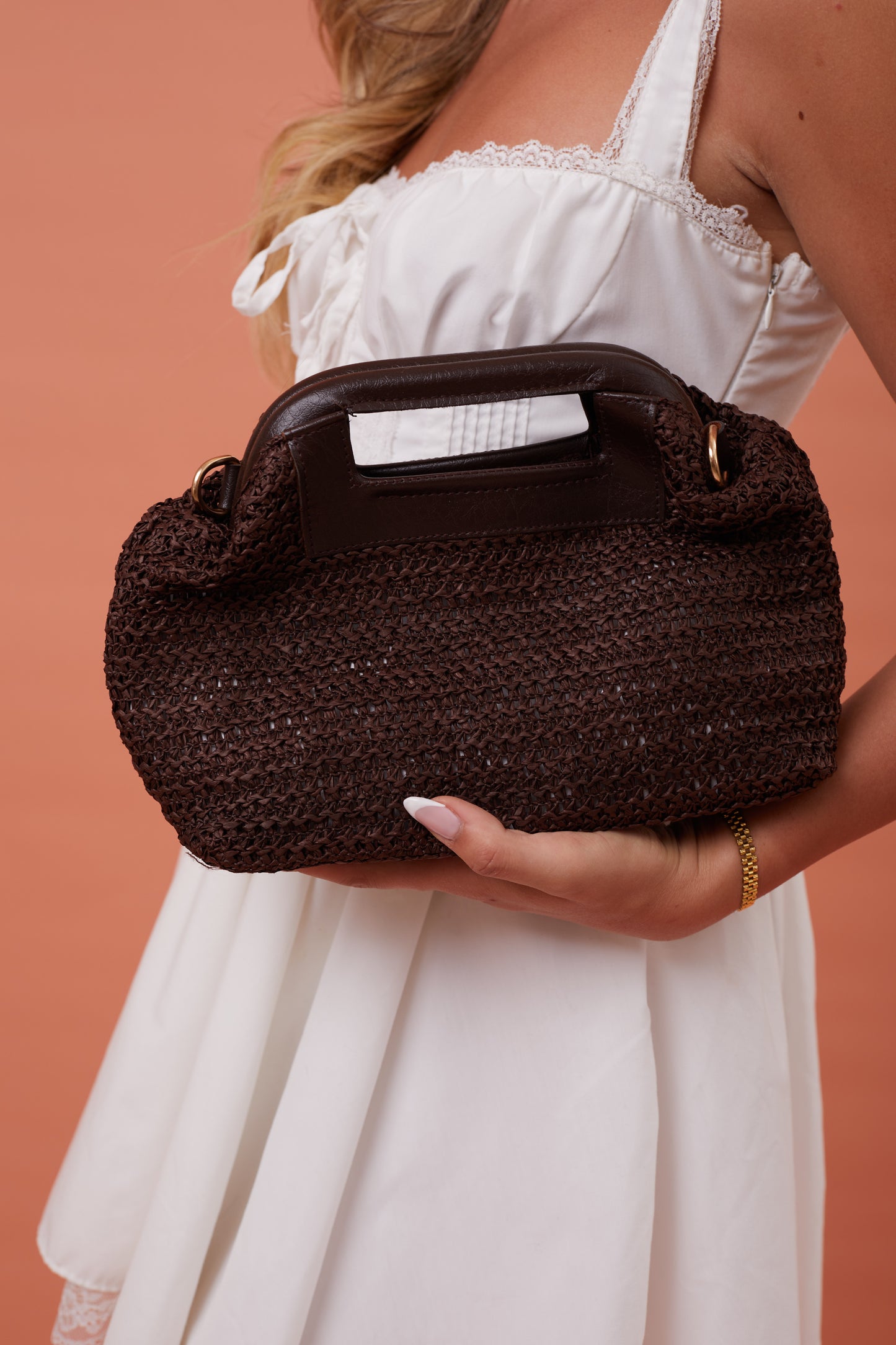 Pearl Clutch - Brown