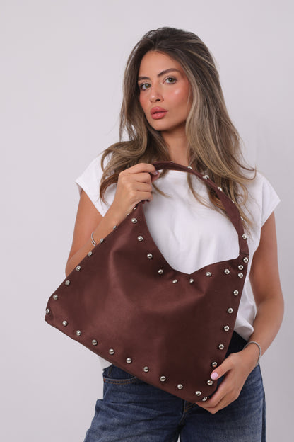 Giselle Bag - Suede Brown