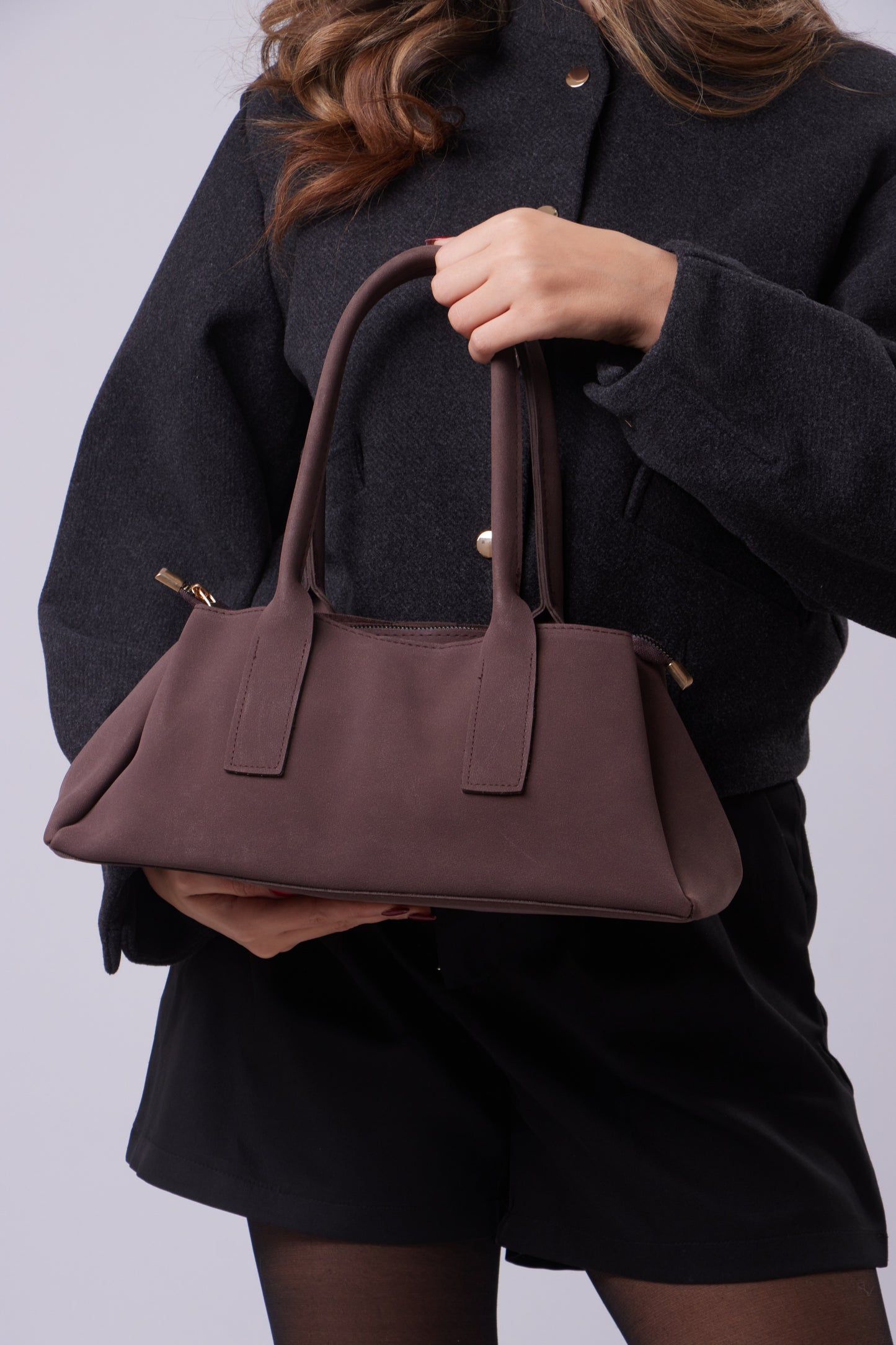 Alice Bag - Suede Brown