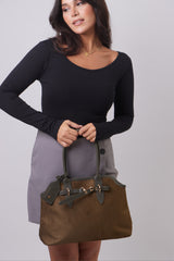 Maya Bag - Suede Khaki