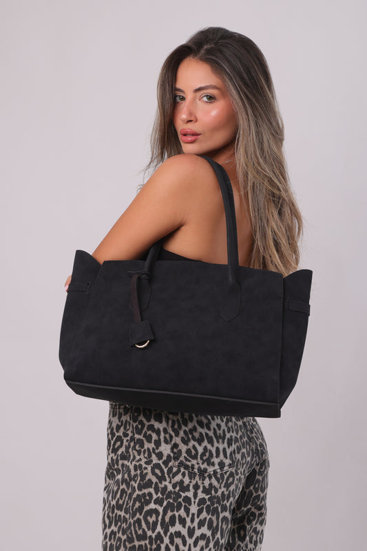Catalina Bag - Suede Black