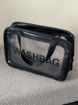 Wash Bag 3pc Set - Black