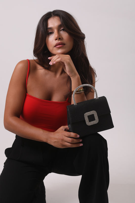 Evening Bag - Black&Silver