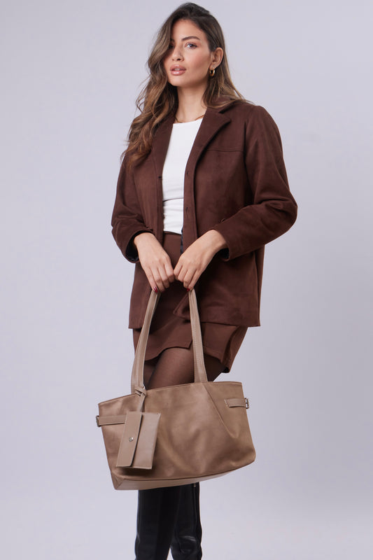 Evie Bag - Suede Beige