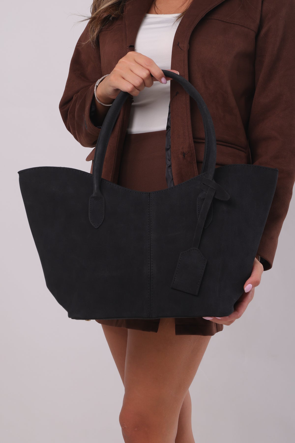 Morgana Bag - Suede Black
