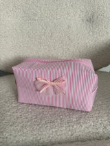 Bow Cosmetic Pouch - Pink