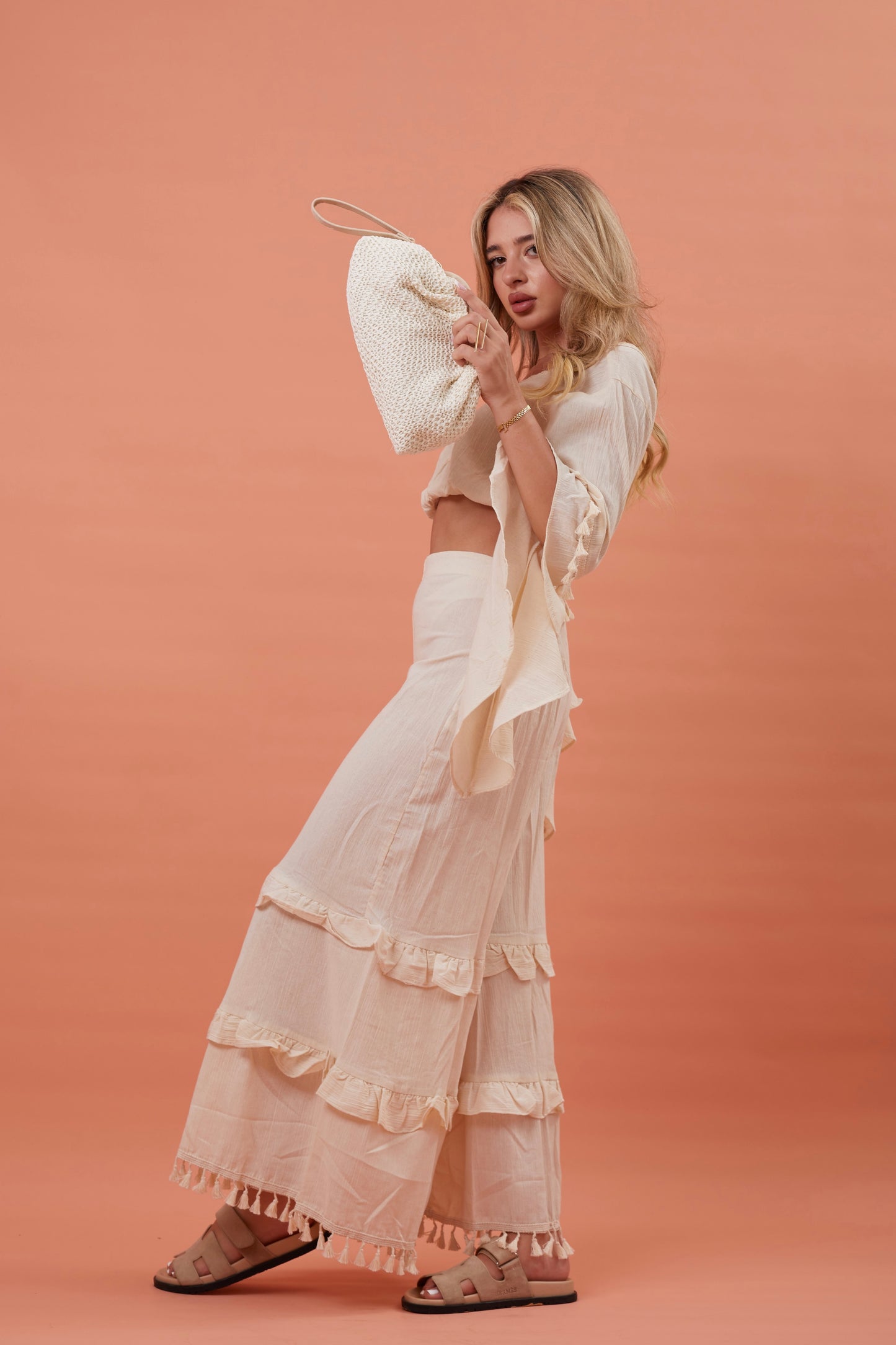 Shelly Clutch - White