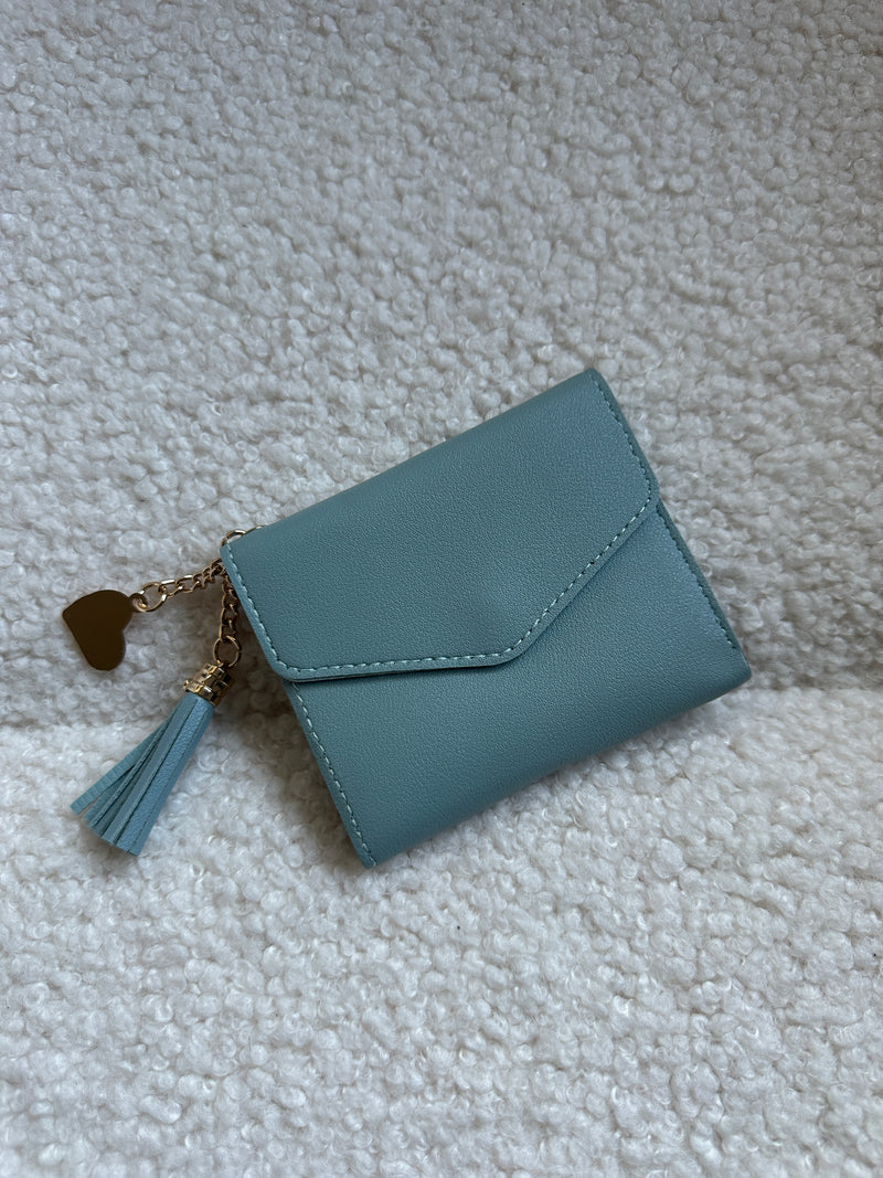 Heart Small Wallet - Blue