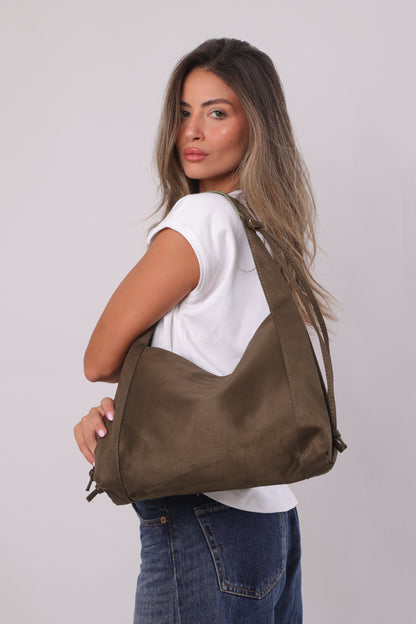 Erica Bag - Suede Khaki
