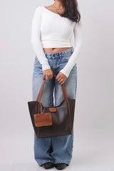 Katy Bag - Brown + Havane