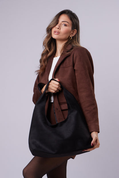 Elizabeth Bag - Suede Black