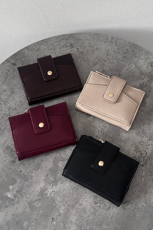 Small Button Wallet - 4 colors