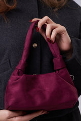 Aria Bag - Suede Burgundy