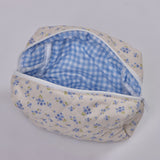 Blue Flowers Pouch