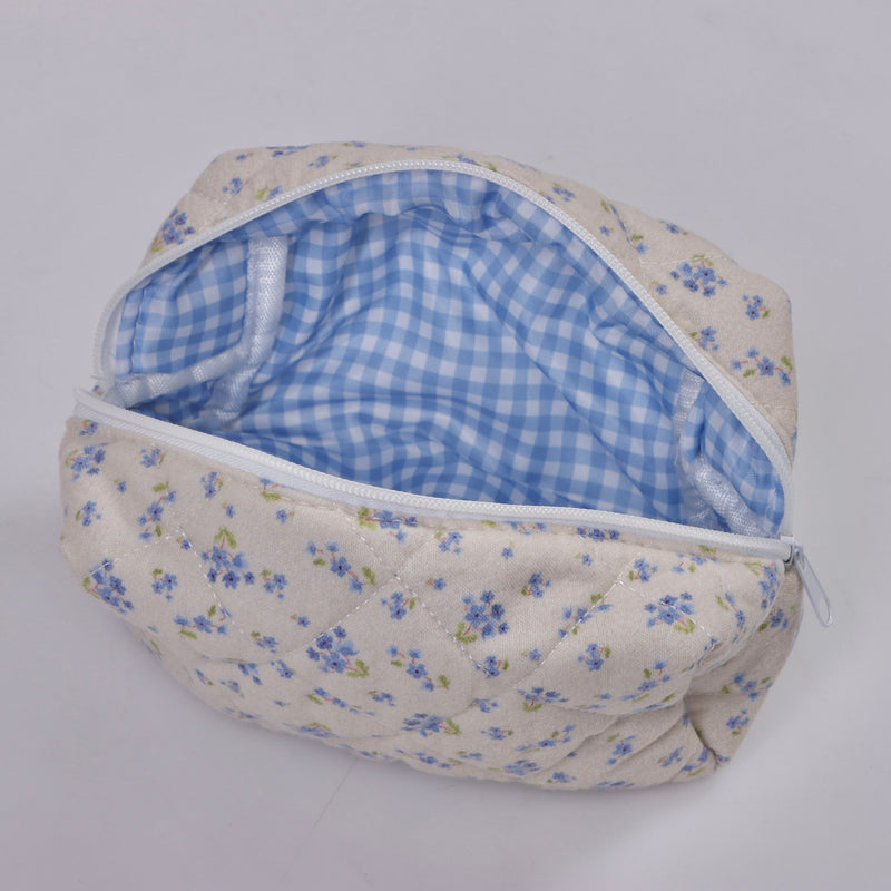 Blue Flowers Pouch