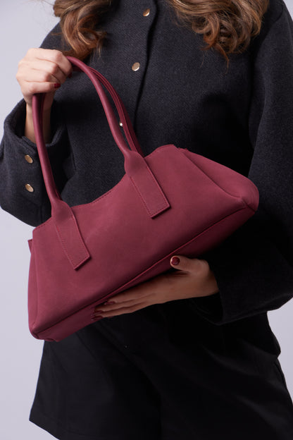 Alice Bag - Suede Burgundy
