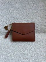 Heart Small Wallet - Camel