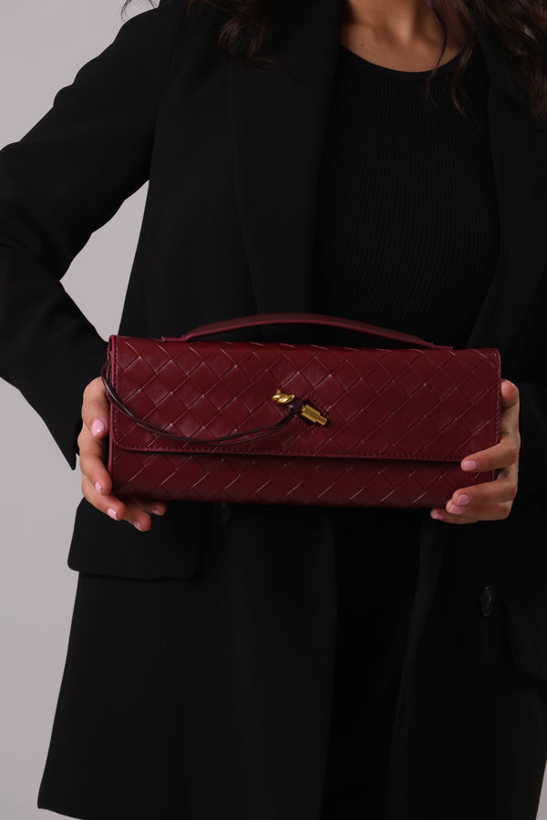 Lauren Clutch - Burgundy