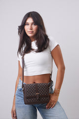 Laura Bag - Patterned Brown