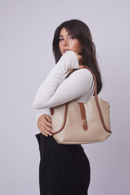 Ronnie Bag - Beige+Havane