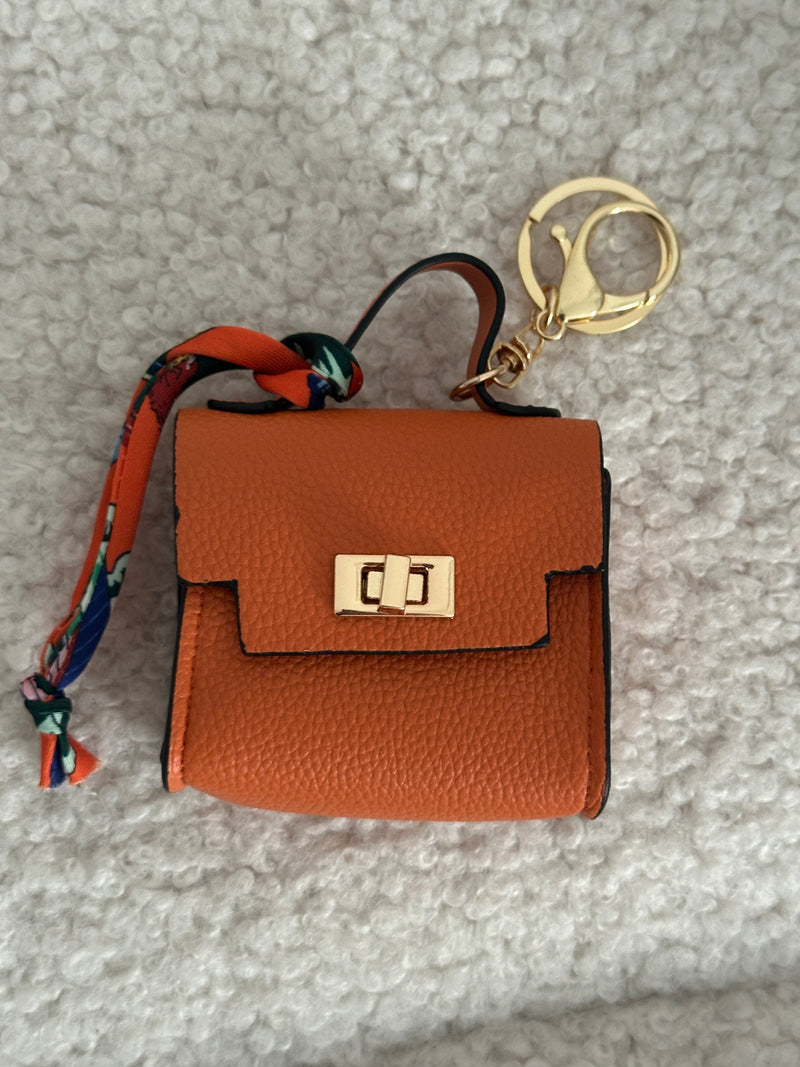 Designer Bag Charm - Orange