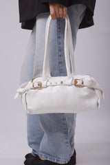Glossy Roma Bag - White