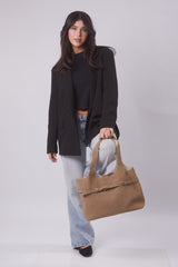 Addie Bag - Suede Beige