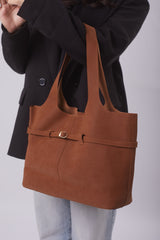 Addie Bag - Suede Havane